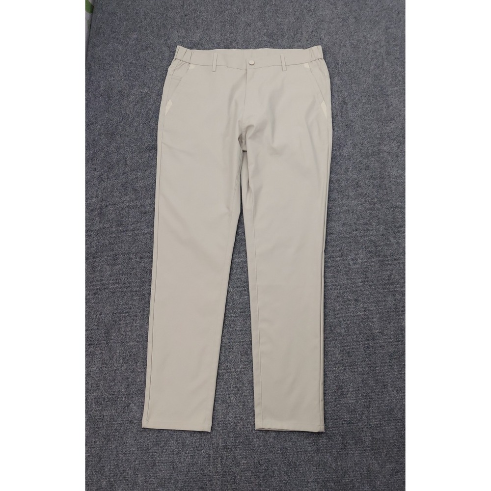 JACK ARCHER Jetsetter Pants Mens 34x32 Stone Beige Tech Golf Chino Flat Front
